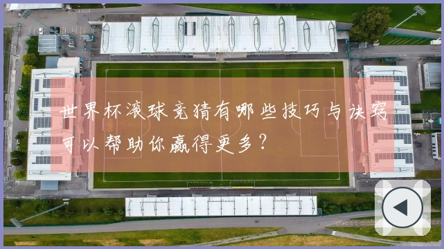 世界杯滚球竞猜有哪些技巧与诀窍可以帮助你赢得更多？
